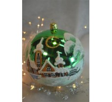 Kerstbal 12 cm groen